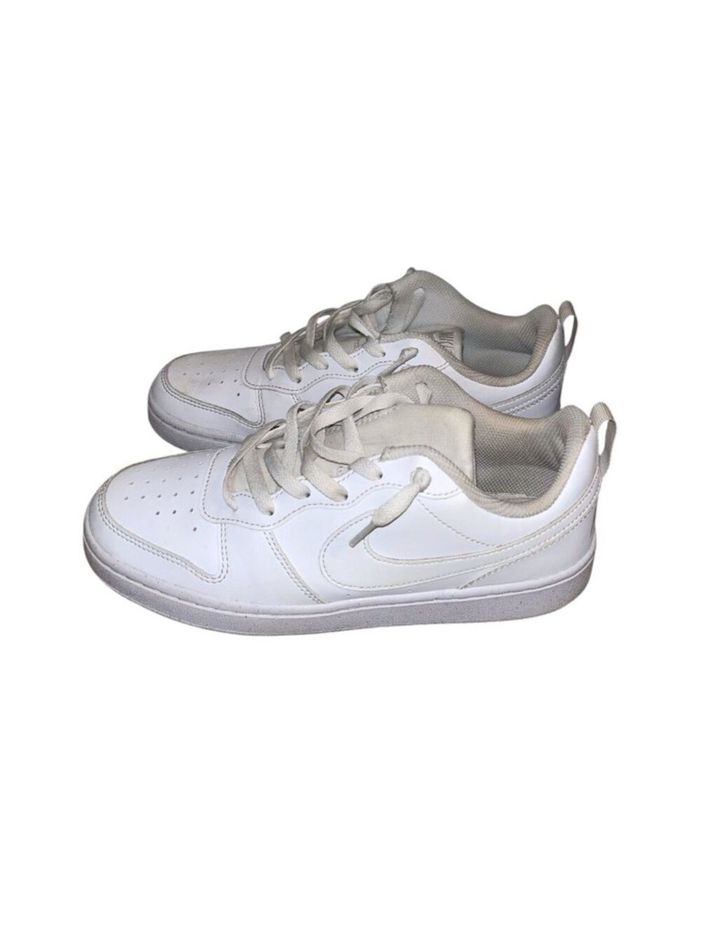 Nike Court Borough Low Recraft White Leather Athletic Sneaker Men 7 Women 8.5